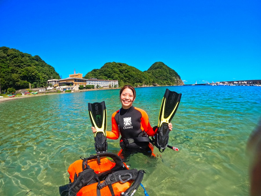 海の透明度に感動！兵庫県・竹野でOW認定🎉 1泊2日じっくり講習ツアー